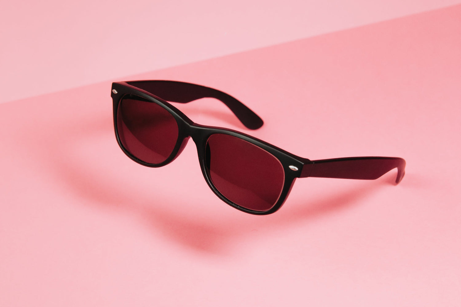 Prescription sunglasses black side view